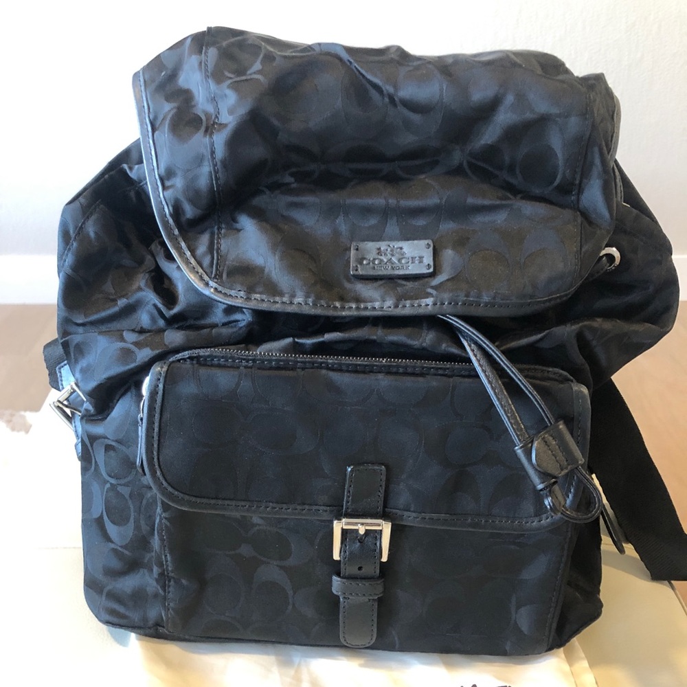 NWOT Coach signature canvas backpack